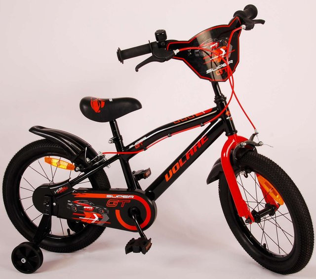 TPFSports Super GT Kinderfahrrad, 16 Zoll, Rot, 2 Handbremsen - Bild 1