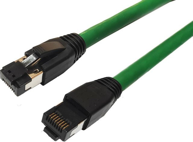 MicroConnect Patch-Kabel CAT 8,1 S/FTP RJ-45 auf RJ-45 Ethernet LAN Kabel, grün, Länge: 10,0 m - Bild 1