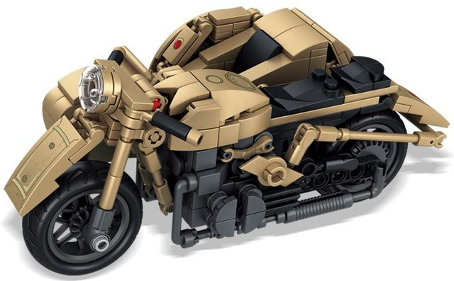 Weltkrieg Armee Militär Soldaten SWAT R-75 Beiwagen Motorrad, Modell Bausteine, ab 6 Jahren - Bild 1