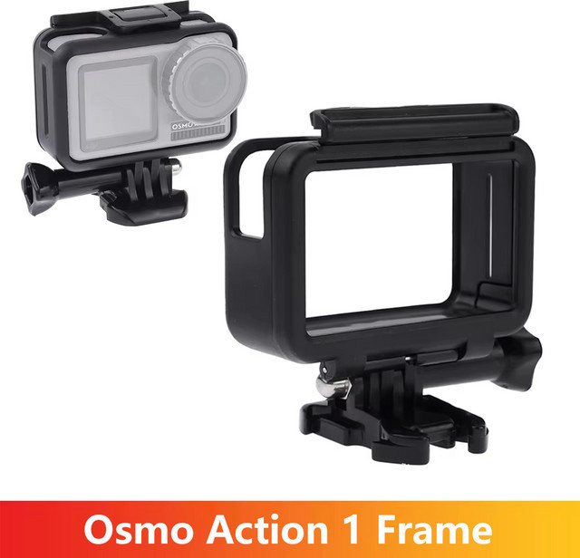 DJI OSMO Action 1 Anti-Fall-Schutzhülle aus ABS in Schwarz als Kamerakäfig und Gehäuse-Shell - Bild 1