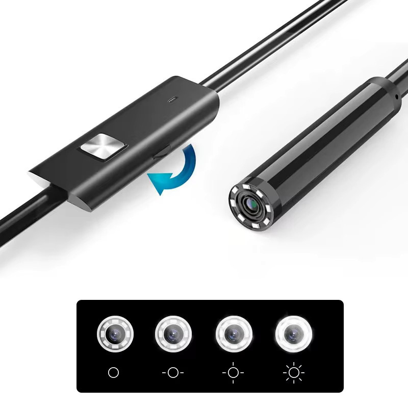 XinFe Endoskopkamera 1080P HD Boreskop Inspektionskamera mit USB-C für iOS und Android, Schwarz - Bild 4