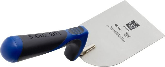 LUX-TOOLS Stuckateurspachtel Comfort aus rostfreiem Edelstahl in Silber, Breite: 80 mm - Bild 1