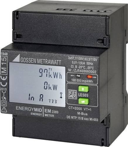 Gossen Metrawatt U2389-V015 Digitaler Drehstromzähler mit Wandleranschluss in Schwarz - Bild 1
