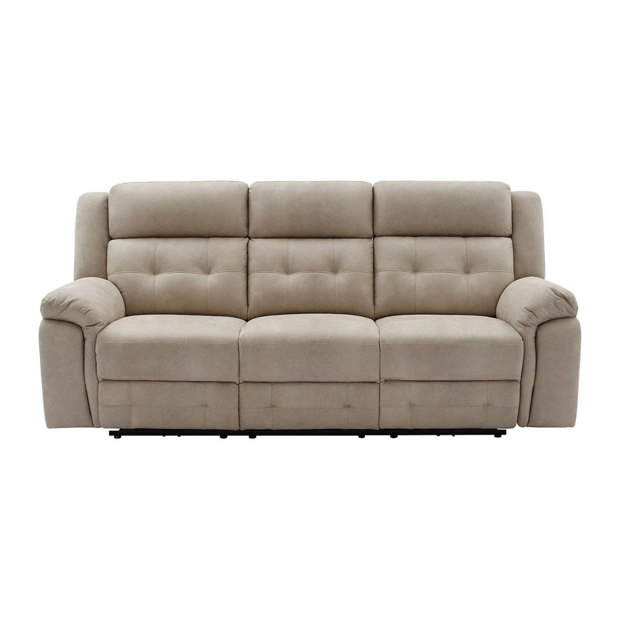 Vente-unique Relaxsofa Ortiano in Beige aus Mikrofaser mit Breite: 223 cm - Bild 2
