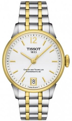 Tissot Armbanduhr Automatik, Edelstahl, Weiß, Damen, Datum - Bild 1