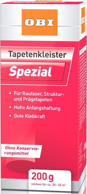 OBI Tapetenkleister Spezial mit synthetischem Harz, 200 g - Bild 1