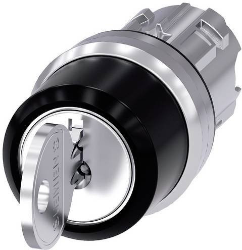 Siemens Schlüsselschalter 3SU1050-4DL11-0AA0 in Schwarz aus Metall mit IP66, IP67 und IP69/IP69K Schutzart - Bild 1