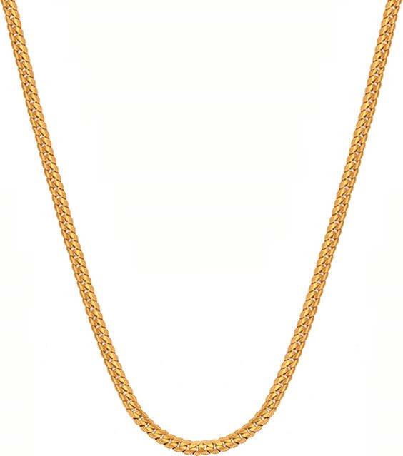 Halskette Edelstahl, Schlange Link, Gold Silber Farbe, Unisex - Bild 1
