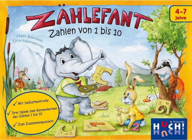Huch Verlag Zählefant, Legespiel, ab 4 Jahren - Bild 1