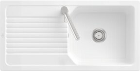 Villeroy & Boch Spüle Linara 60 Flat, flächenbündig, CeramicPlus, Farbe: weiß - Bild 1
