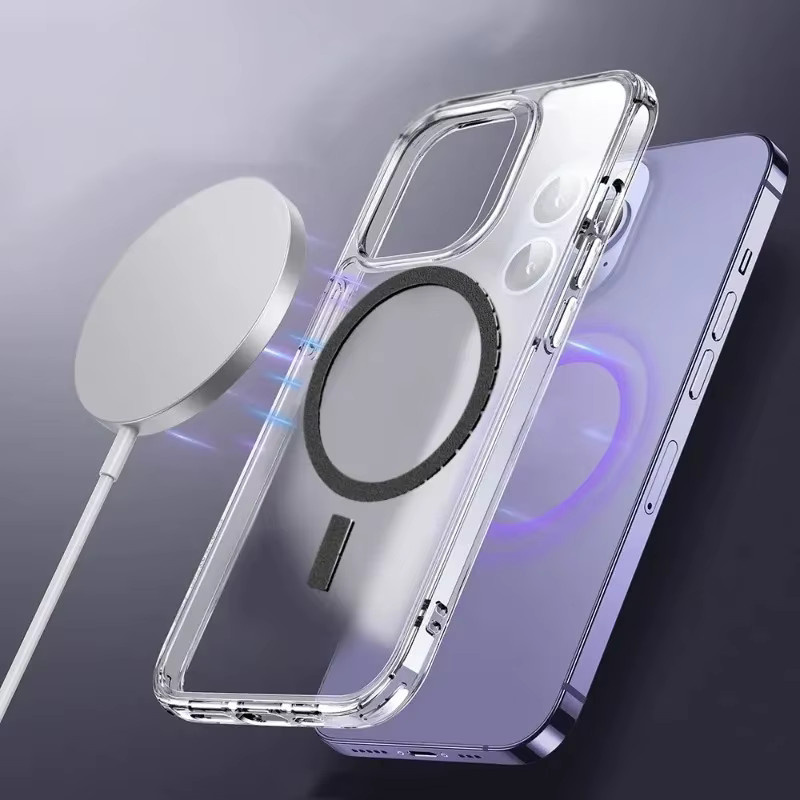 Universeller Magnetring-Aufkleber in Silber als Ersatz-Magnet-Patch für Apple MagSafe zur Unterstützung von kabellosem Laden - Bild 1