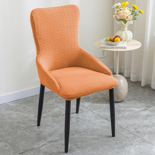 Universal Esszimmerstuhlbezug mit Armlehnen von Yiran Furniture in Braun, Staubdicht und Verschleißfest, B/T/H: 44 x 40 x 43 cm - Bild 1