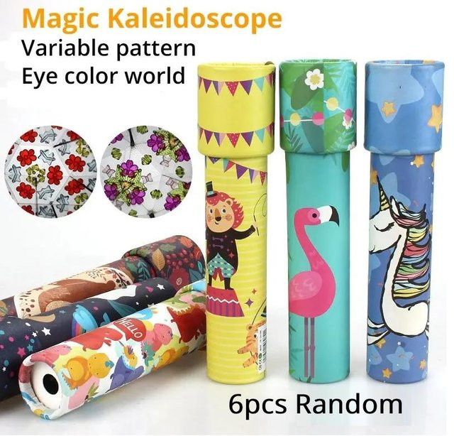 Yiran toy Kaleidoskop, Lernorientiertes Spielzeug, 3/6 Stück - Bild 1