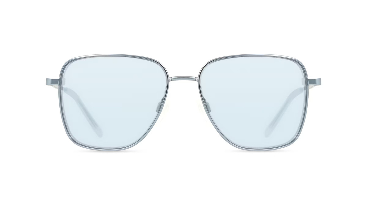 DKNY DK116S Sonnenbrille Vollrand, quadratisch, Metall, Unisex, silber - Bild 1