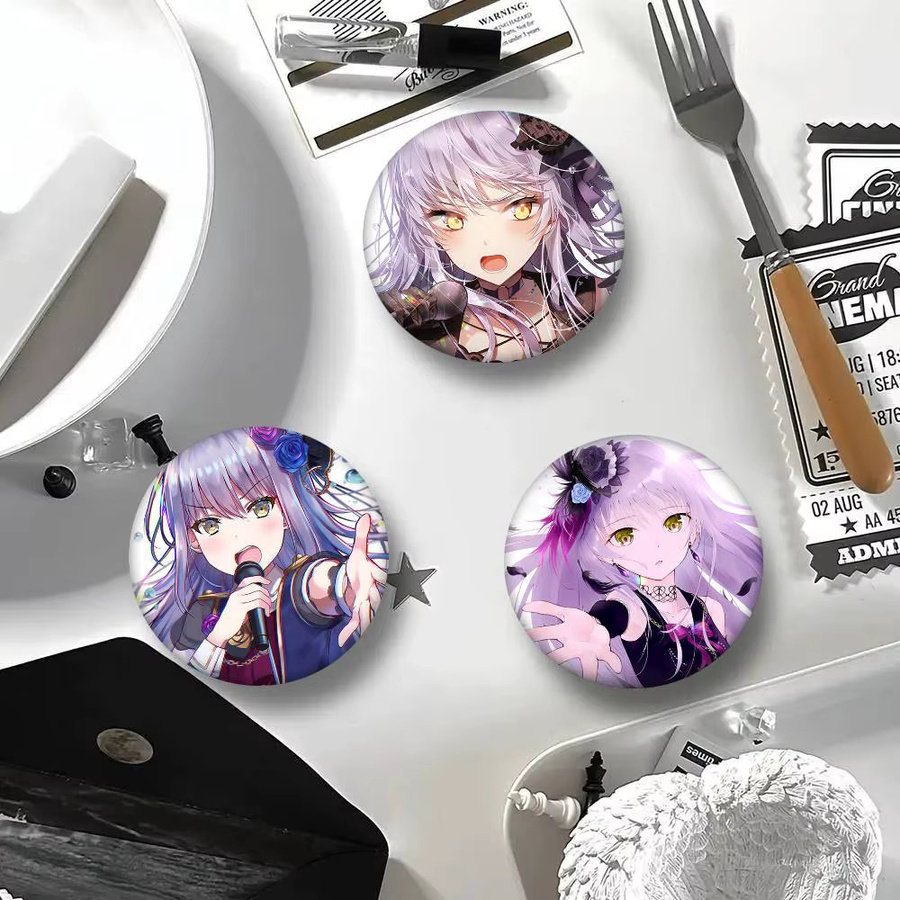 BanG Dream Yukina Minato Rundes Abzeichen, Brosche, Bunt / Mehrfarbig - Bild 2