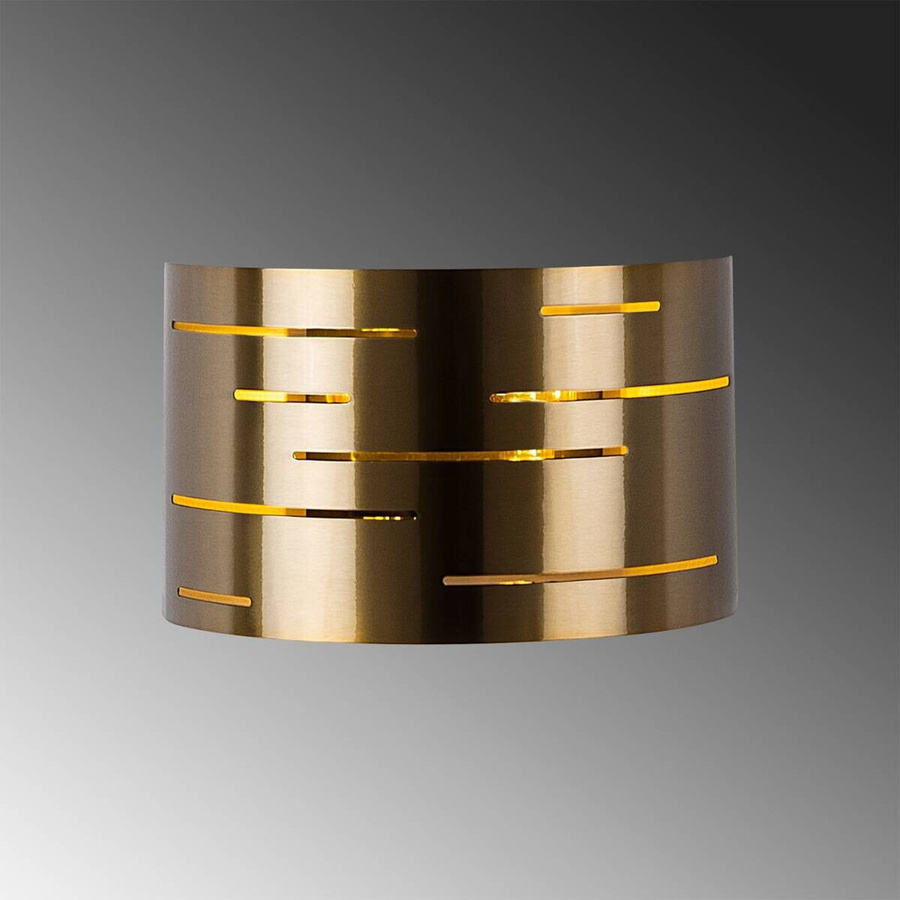 Opviq Wandleuchte Vintage in Bronze aus Metall mit 1 E27 Fassung, B: 10 cm, H: 22 cm, T: 10 cm, L: 30 cm - Bild 3