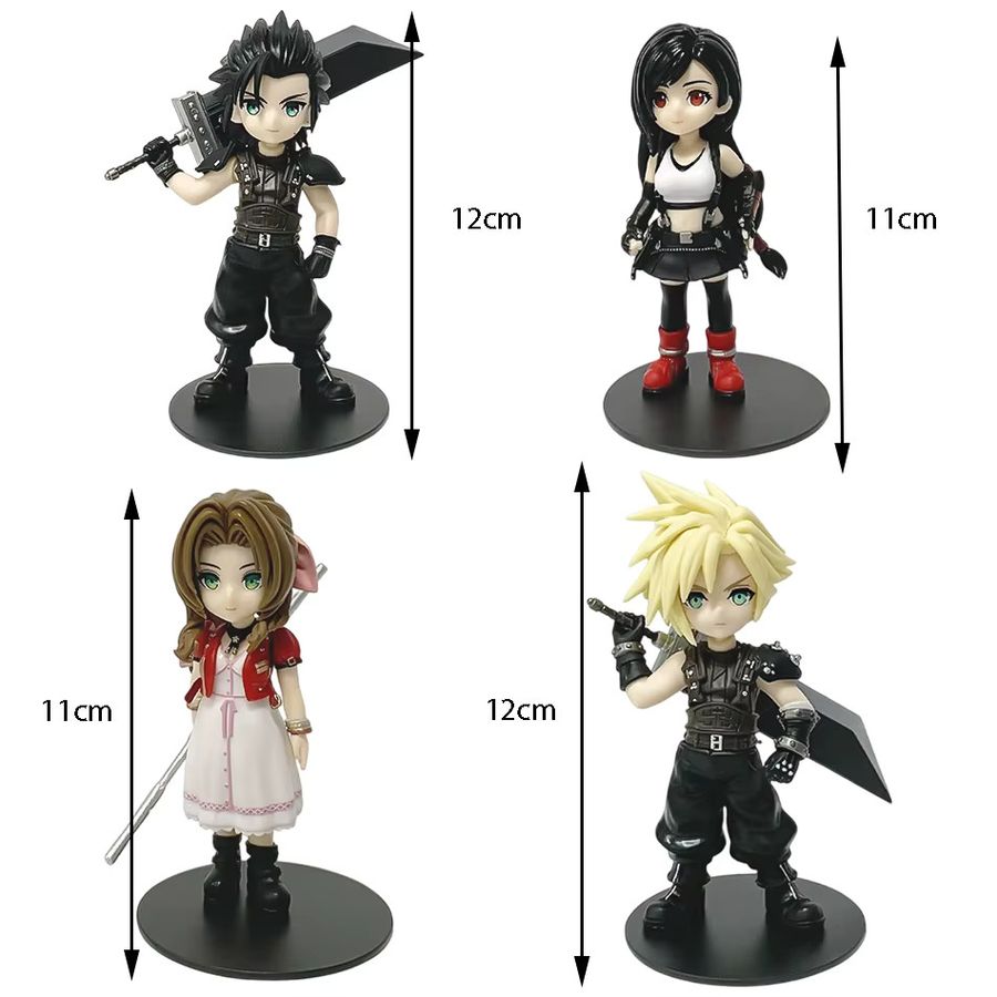 Bandai Anime Figur Tifa Lockhart Alice Gainsborough Zack Perot Modell aus PVC in Multicolor als Desktop Dekoration - Bild 4