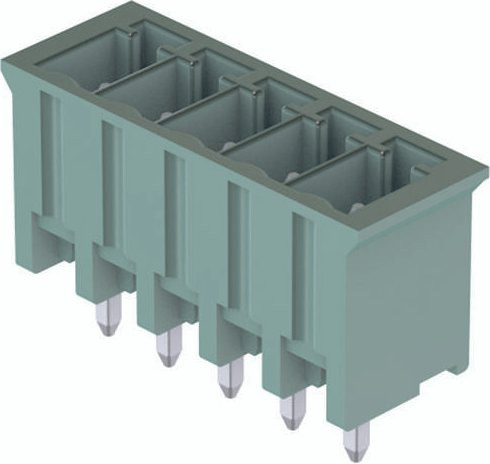 HARTING Grundleiste 14130414001000 aus Messing in Grau, 1 Reihe - Bild 1