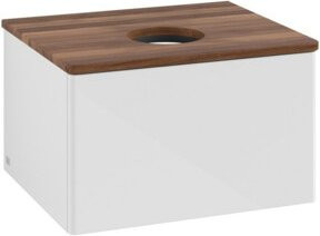 V&B Waschtischunterschrank Antao mit Beleuchtung in Weiß, B/T/H: 60 x 36 x 50 cm - Bild 1