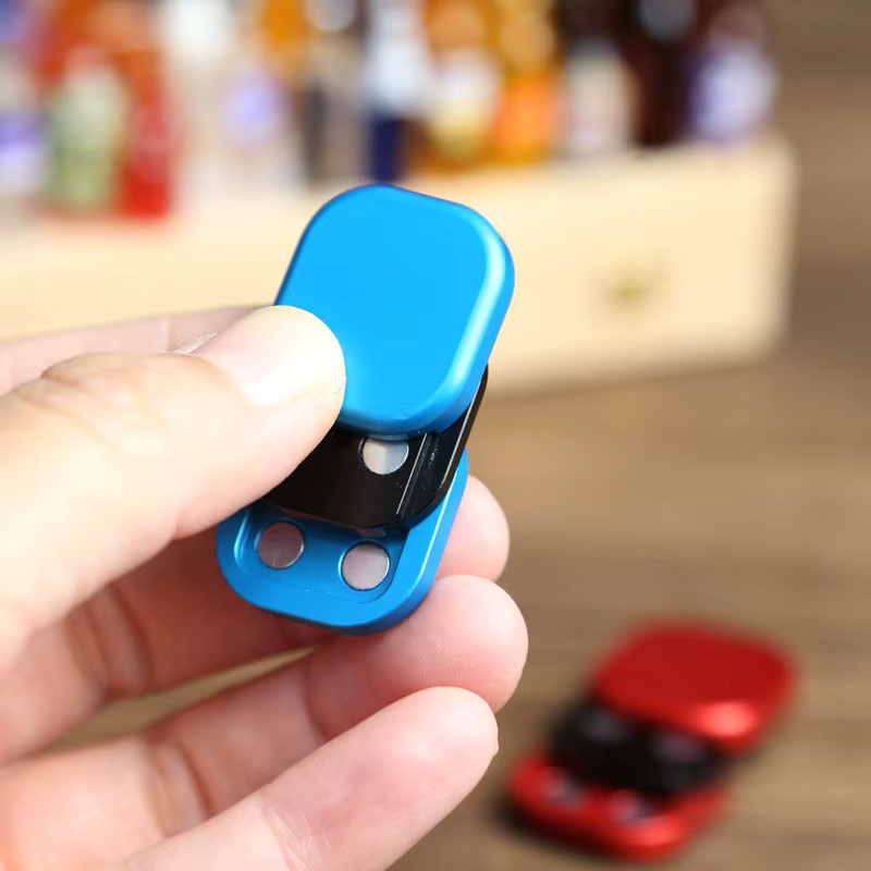 AHHLCLT Mini 3-lagiger Fidget Haptic Slider, Aluminiumlegierung, Metall, EDC Fidget Spielzeug - Bild 1
