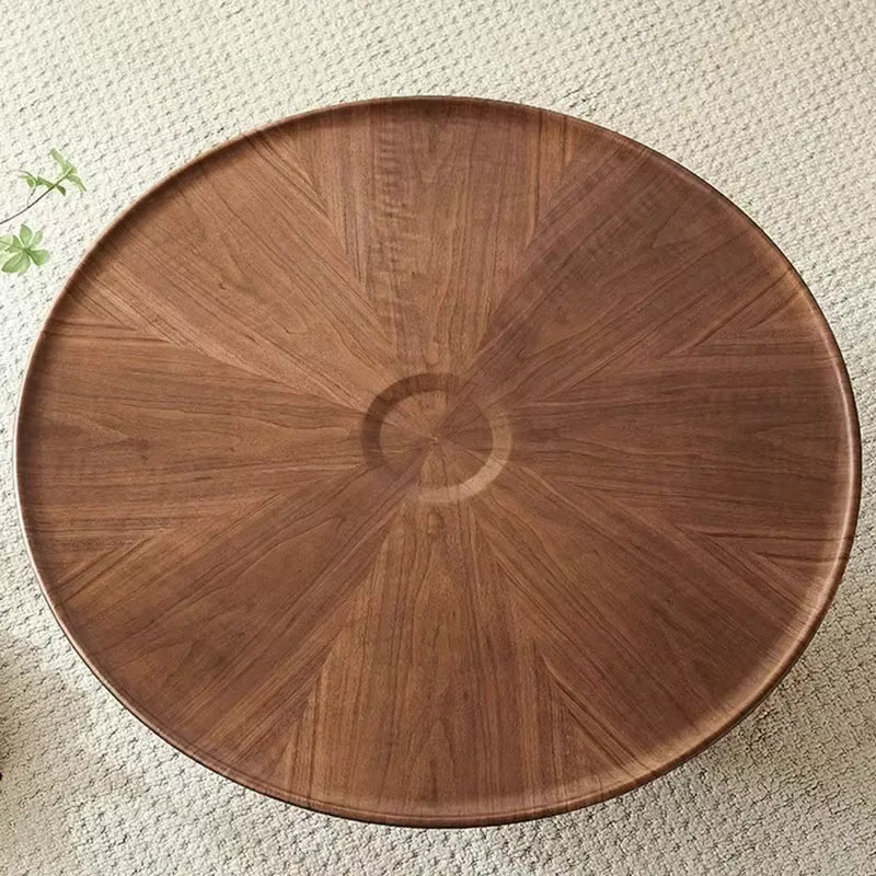 Moderner Couchtisch von ANGDUO in Braun mit Holzoptik und mattem Finish - Bild 2