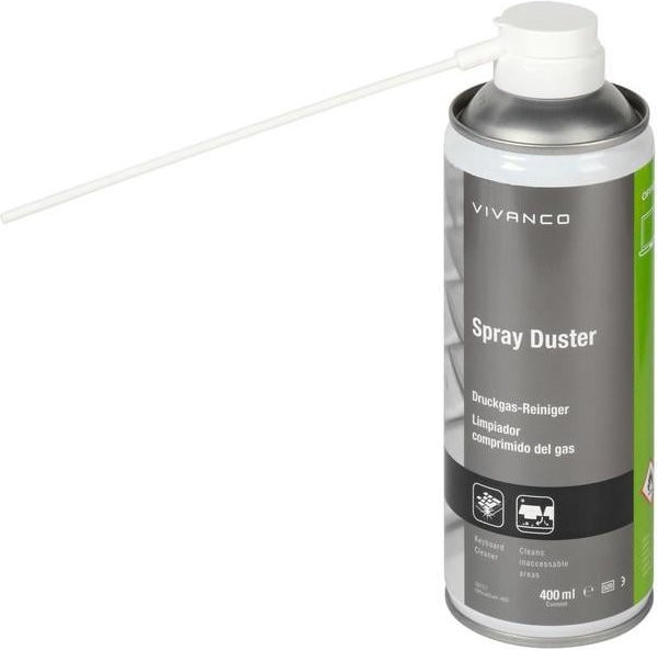 Vivanco PC Office Druckgas-Reiniger für Tastaturen, Silber, 400 ml - Bild 1