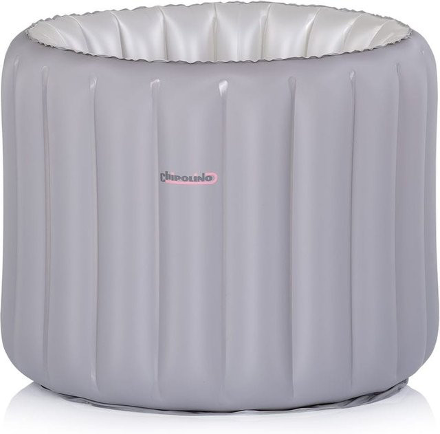 Chipolino Babybadewanne Bubble Nest aufblasbar mit Sitz und Pumpe, grau - Bild 1