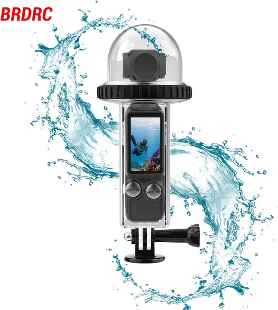 BRDRC Wasserdichtes Unterwasser-Tauchgehäuse für DJI Osmo Pocket 3 in Transparent - Bild 1