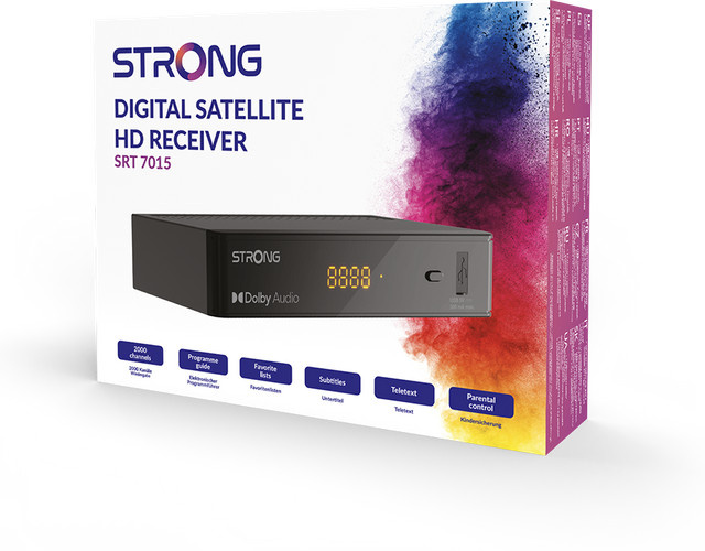 Strong SRT 7015 DVB-S2 Digitaler HD Satelliten Receiver in Schwarz mit USB-Anschluss - Bild 1