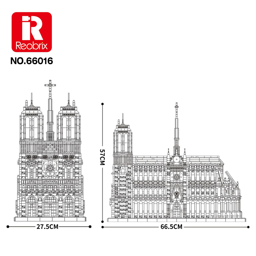 Klemmbausteine Notre-Dame de Paris, Modellbausatz, 8.868 Teile - Bild 4