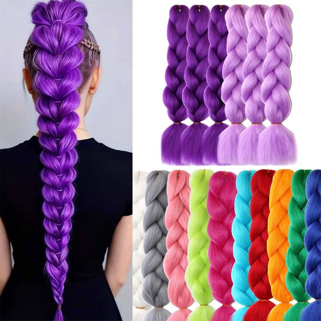 Refeeny Yaki Ez Braid Haarverlängerung, synthetisch, 61 cm, 5 Packungen - Bild 1