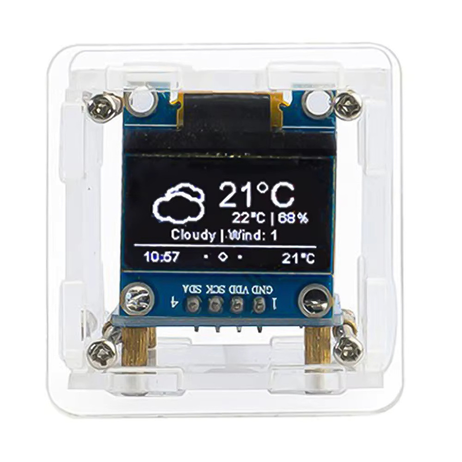 ESP8266 MINI WIFI Digitaluhr und multifunktionale Wetterstation als DIY Lötset - Bild 6