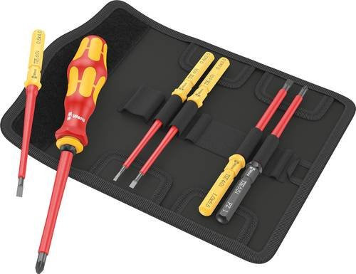 Wera Kraftform Kompakt VDE 7 Universal 2 Elektriker Wechselklingen-Set in Multicolour - Bild 1