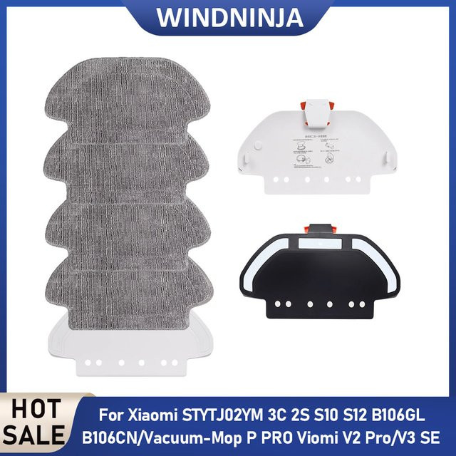 WINDNINJA Mopptuchhalterung für Xiaomi S10, S12, Vacuum-Mop P/PRO und Viomi V2 Pro/V3 SE Staubsauger - Bild 1