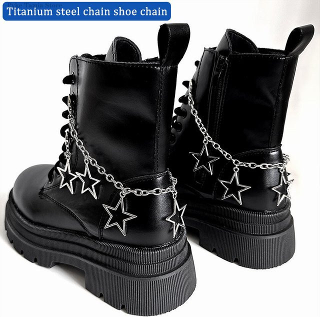CHUJIE Schuhkette mit Sternen, Herzen und Pentagrammen, Damen - Bild 1