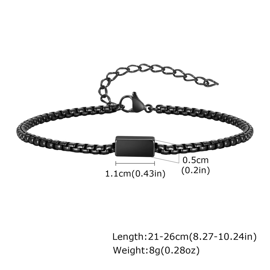 Vnox Armband, Edelstahl, geometrische Charm-Armbänder, Herren - Bild 2