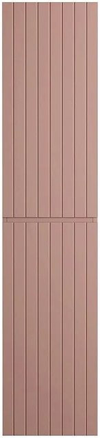 Vente-unique Badschrank Satara in Puderrosa, wandmontiert mit Soft-Close-Türen und geriffeltem Design, Breite: 35 cm, Höhe: 140 cm - Bild 1