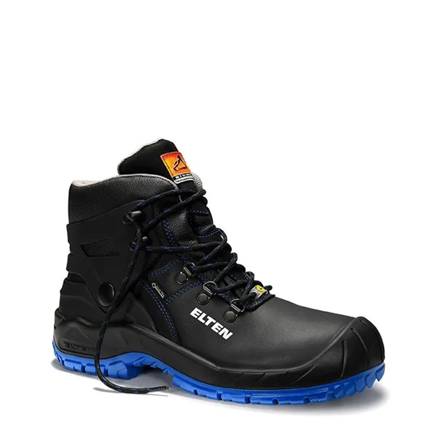 Elten Sicherheitsschnürstiefel Renzo Biomex GTX Blue Mid ESD S3 aus Rindleder in Blau und Schwarz, Größe 42 - Bild 2