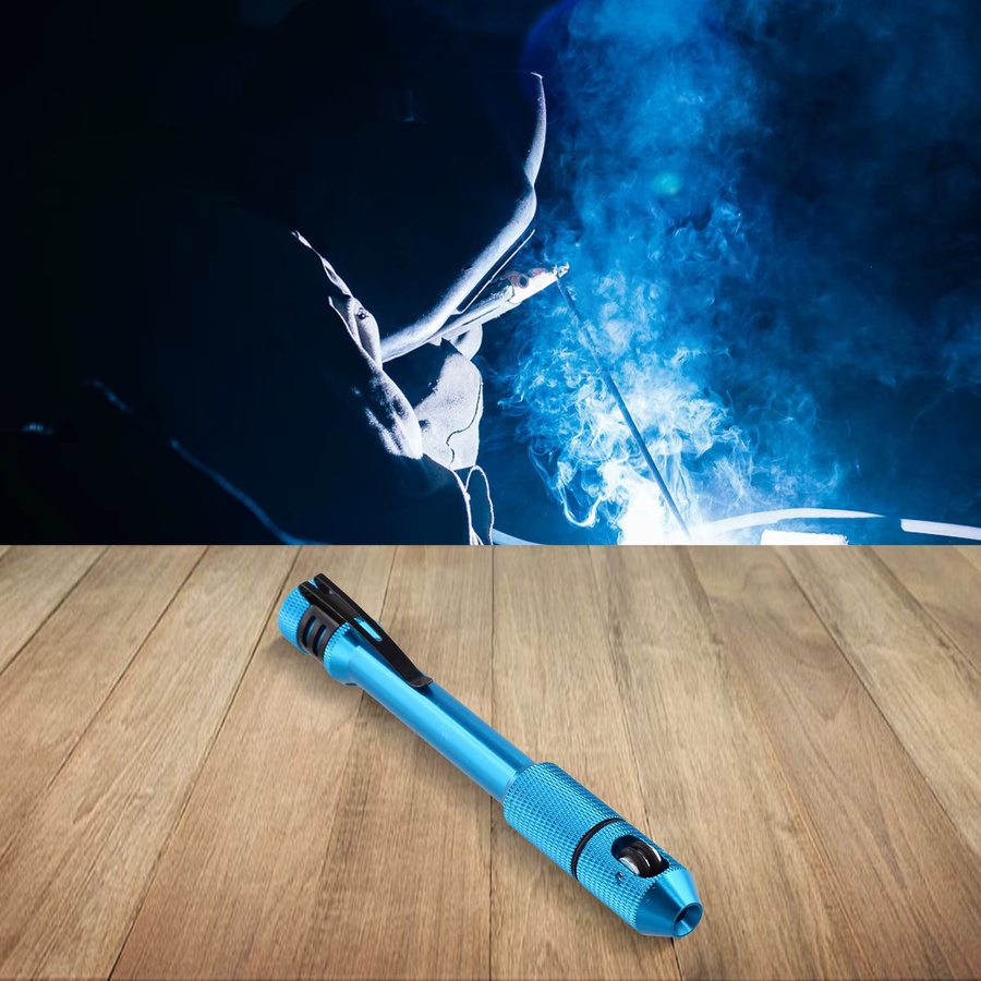 ANENG TIG-Schweißstift-Stabhalter aus Aluminiumlegierung in Blau für 1,0-3,2 mm Drahtvorschub mit Taschenclip - Bild 3