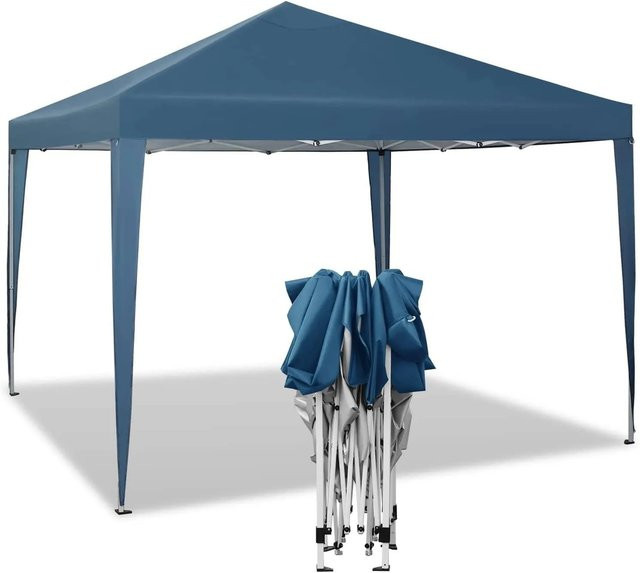 WOLTU Pop-Up Pavillon mit wasserdichtem Sonnenschutz in Blau, B/T/H: 3 x 3 x 2,3 m - Bild 1