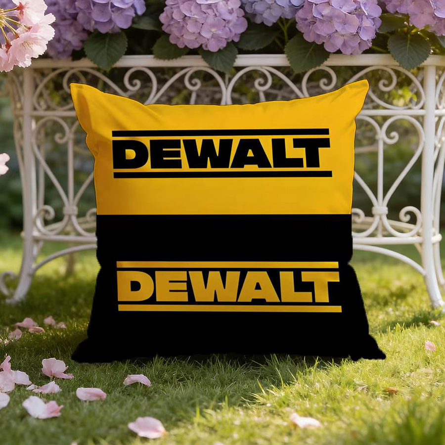DeWalt Kissenbezug Dual-Scene wendbar für Zuhause und Auto, Schwarz-Gelb, 30 x 30 cm - Bild 2
