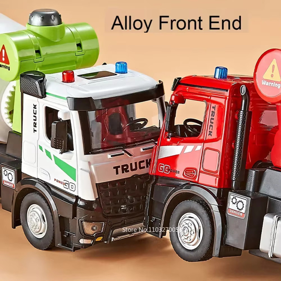 MAKEDA Elektromixer LKW, 1:24, Legierung, mit Sound und Licht, Grün - Bild 1