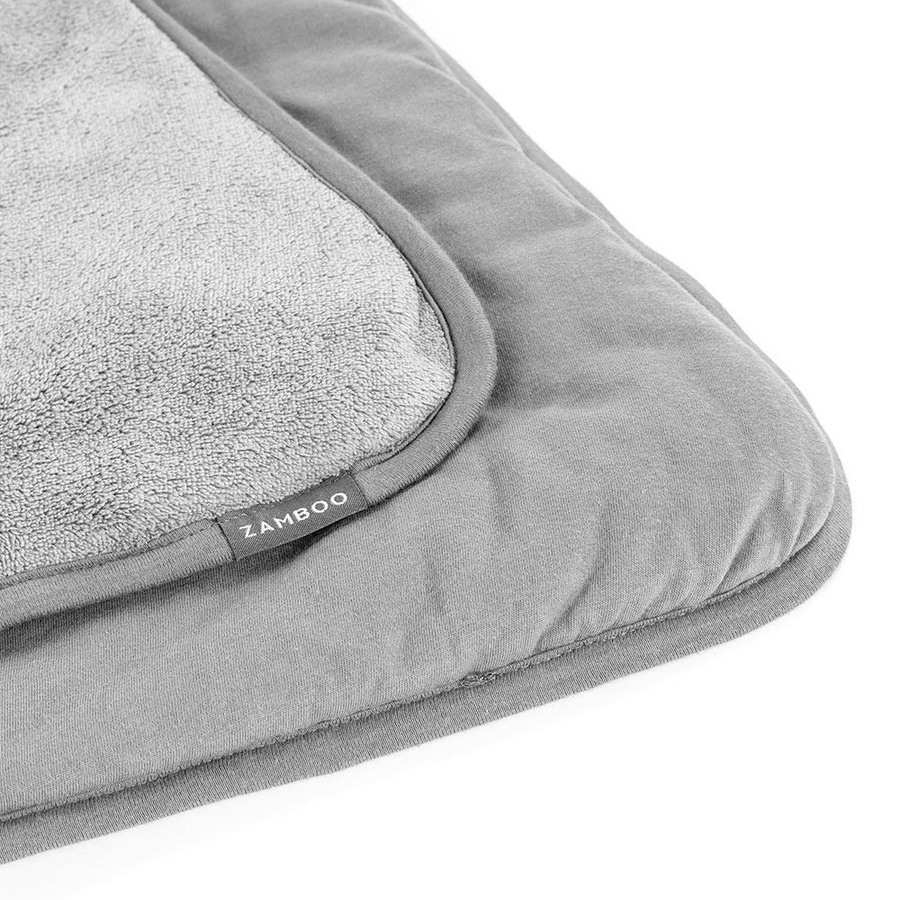 Zamboo Einschlagdecke für Babyschalen, leicht gefüttert für Sommer und Herbst, Grau - Bild 3