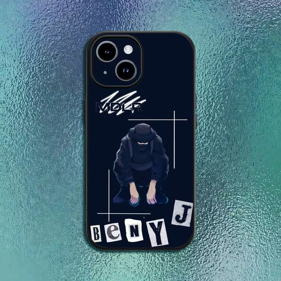 B-BENY JR Handyhülle für Apple iPhone 12 13 14 15 16 Pro Max Plus in Schwarz als klassische Softshell-Hülle - Bild 2