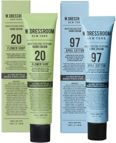 W.Dressroom Parfüm Handcreme, 2 x 50 ml, Unisex, mit Sheabutter, Arganöl, Madecassosid, Ceramid - Bild 1