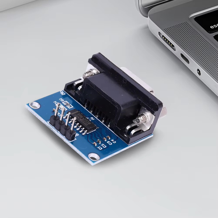 Shunmaii MAX3232 RS232 zu TTL Serieller Port Konverter mit DB9 Weiblichem Stecker, Blau - Bild 2
