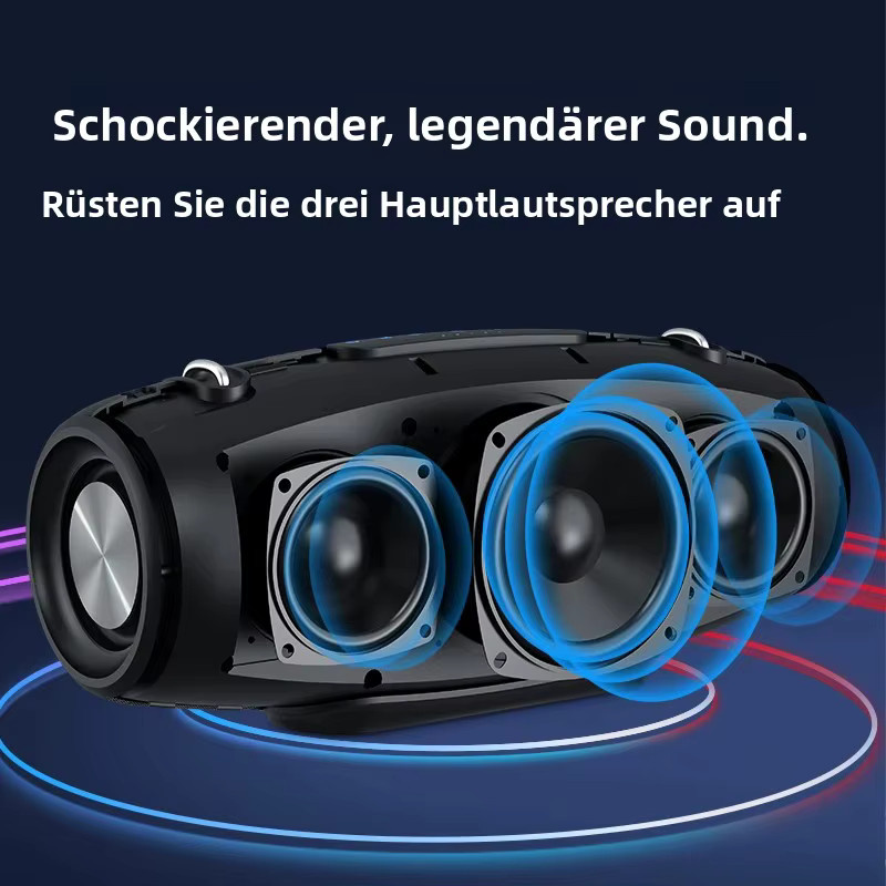 Zealot S67 Tragbarer Bluetooth-Lautsprecher mit 60W Leistung und Bass in Schwarz - Bild 2