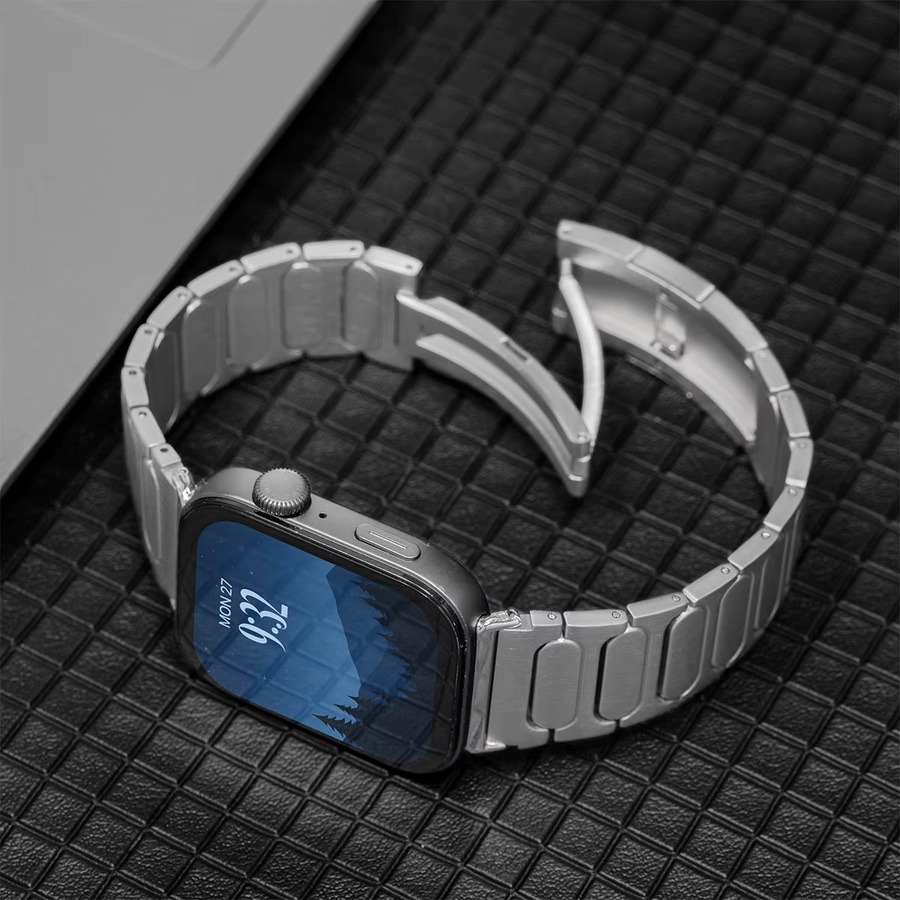 CAOWTAN Uhrenarmband Titan, Silber, Unisex - Bild 2