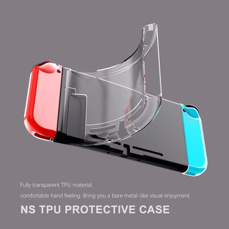 Transparente 3-in-1 TPU-Schutzhülle für deine Nintendo Switch Konsole - Bild 2