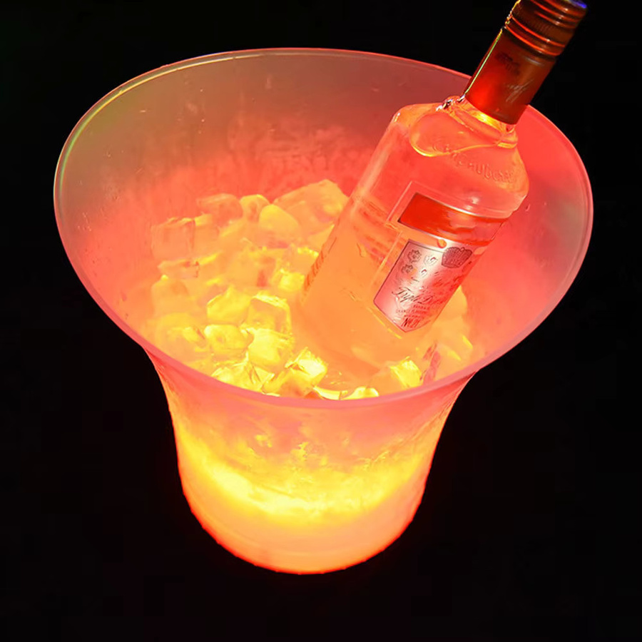 Wasserdichter LED Eiskübel von NICEYARD in 4 Farben für Bars und Partys, 5 l - Bild 4